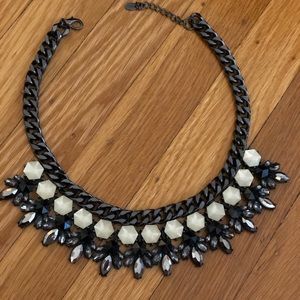 Zara jeweled statement necklace